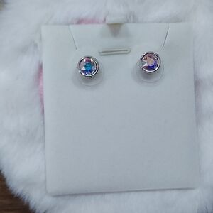 Touchstone Crystal Crystal Aurore Boreale Ice Earrings